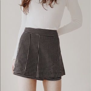 Topshop Gingham Skort